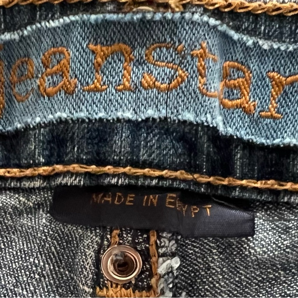 Jeanstar Jeans Womens Size 16W Cropped Capri Stretch Light Wash Denim Studded - Picture 7 of 12